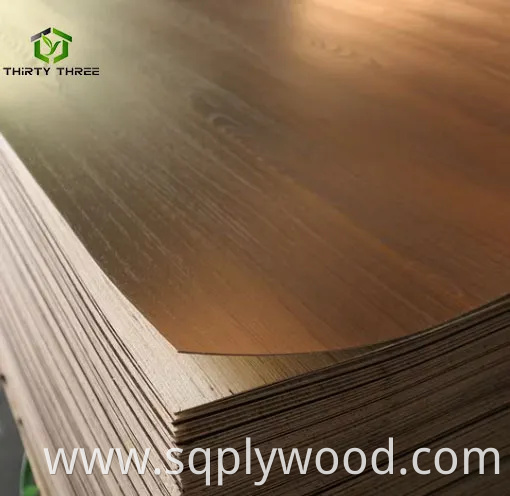 1.5mm Furniture Grade Melamine Faced Plywood Synchronized Recon Plywood for Furniture